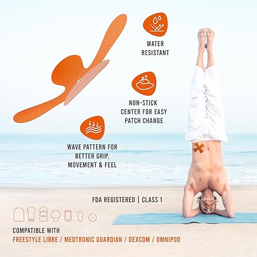 Vista 14 de Not Just A Patch X-Patch - Parches con sensor CGM (paquete de 20), resistentes al agua, Omnipod 5 parches adhesivos, duraderos para un