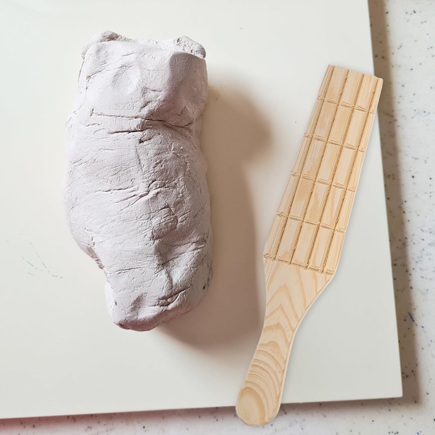 3pcs Wooden Clay Modeling Tool for Beginners and Artists, Portable