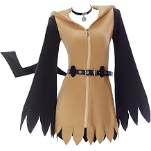 Mobbunny Women Anime Derivative Pajama Dress Kawaii Hooded Hat Homewear Sleepwear Cosplay Costume with Belt and Tail