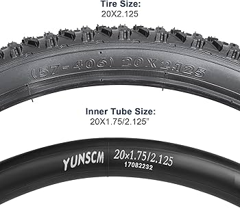 Amazon | YunSCM 2本セット,20 2.125 タイヤ,自転車 タイヤ 20x2.125