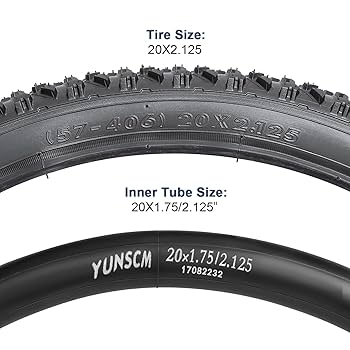 Amazon | YunSCM 2本セット,20 2.125 タイヤ,自転車 タイヤ 20x2