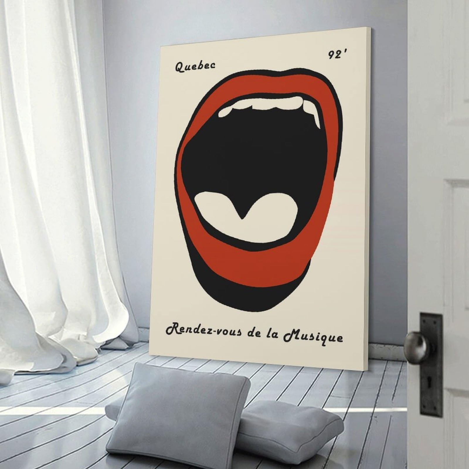 Junmoney Quebec Music Festival Room Decor Wall Art 20x30inch(50x75cm), for Wall Displays, Bedrooms Or Room Updates, Ideal for Building A Coordinated Art Wall
