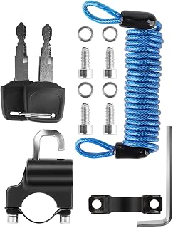 BIENKA Security Bicycle Password Lock 4 Digit Anti-Theft Bike Helmet Locks for MTB Scooter Motorcycle Universal Backpack Cable Locks Lock (Color : 1)