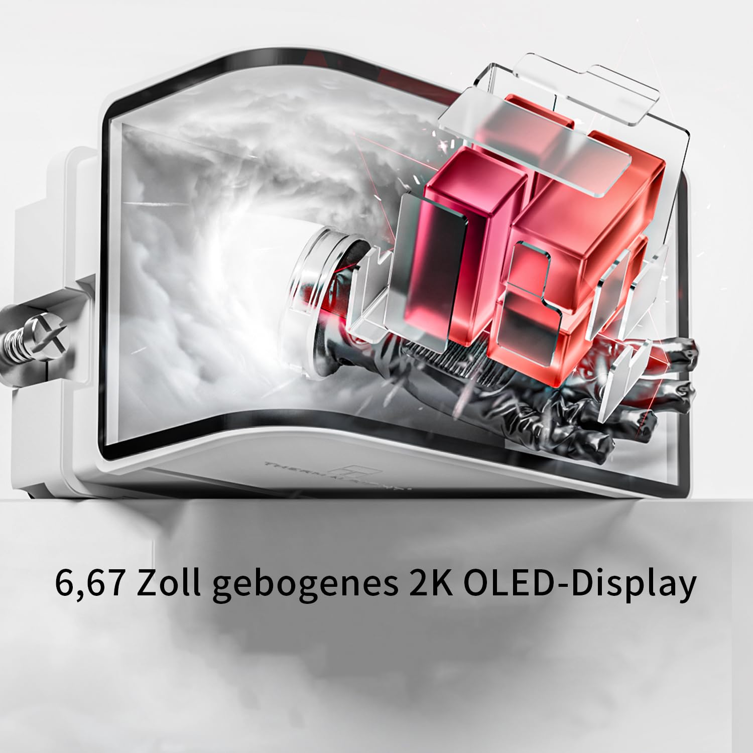 THERMALRIGHT Wonder Vision 360 UB ARGB Blanco Enfriador de CPU AIO, para AM5/Intel LGA1851/1700, pantalla curva 3D de 6,67 pulgadas con resoluciones de 2400x1080, pantalla de panel magnético, soporte