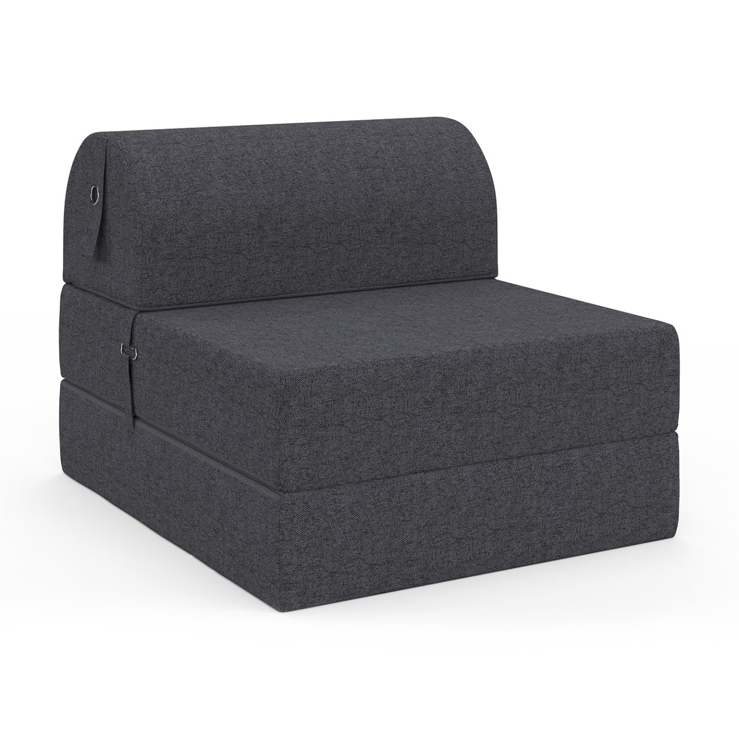IDMarket - Chauffeuse Paloma en Tissu Gris Anthracite
