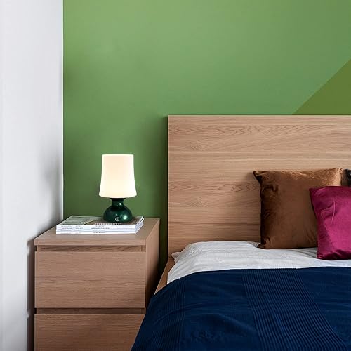 Miniatura 5 de Lámpara LED verde y blanca, lámpara de mesa de estilo nórdico, lámpara de escritorio minimalista, lámpara de mesa con batería, lámpara de mesa