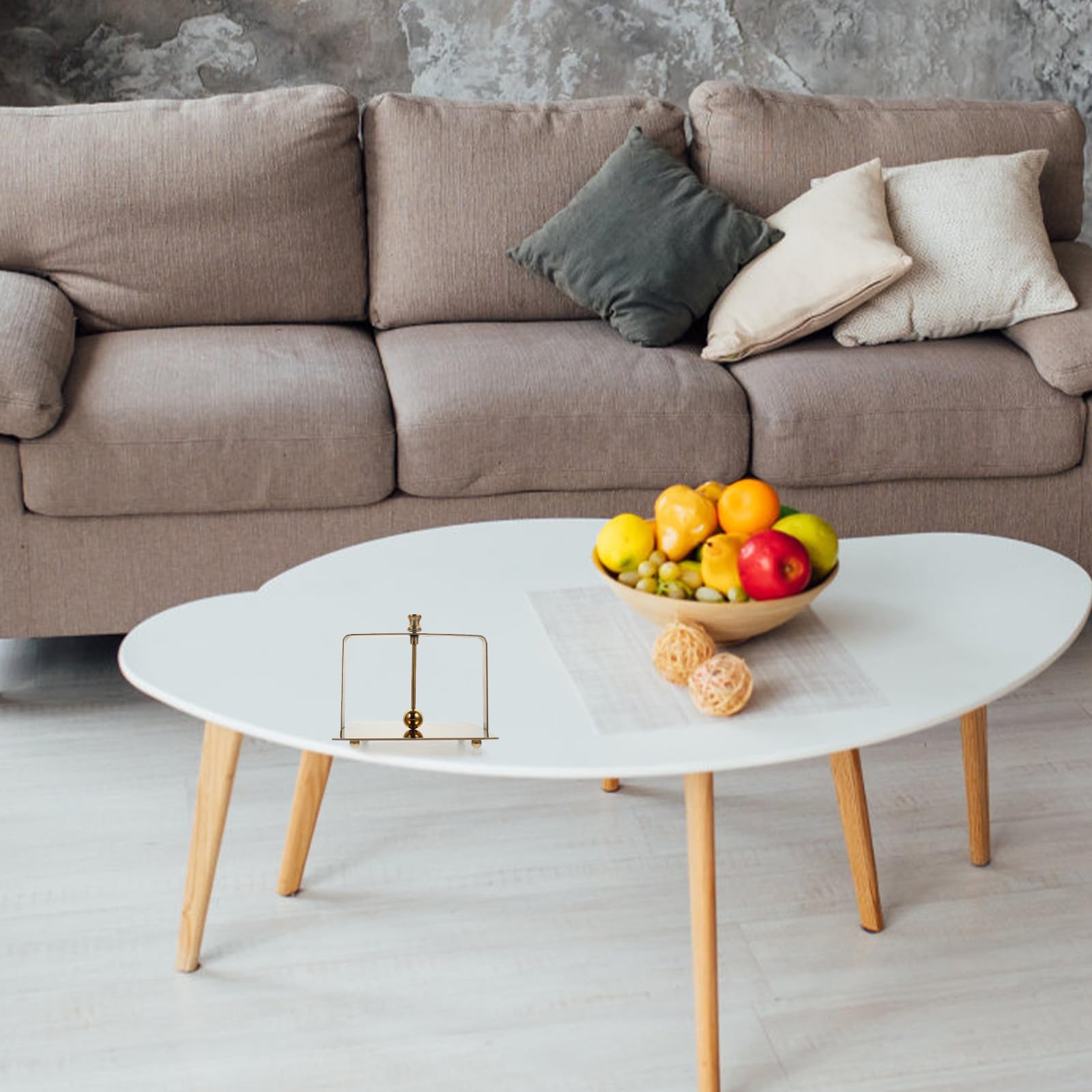 Servilletero de Mesa Alta Durabilidad de Acero Inoxidable Dorado, Soporte Resistente y Elegante y Diseño Delicado para Decoración de Escritorio y Restaurantes