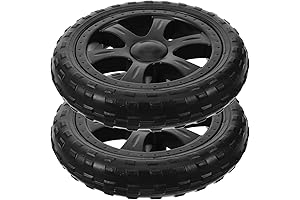 2pcs Black Replacement Shopping Cart Wheels