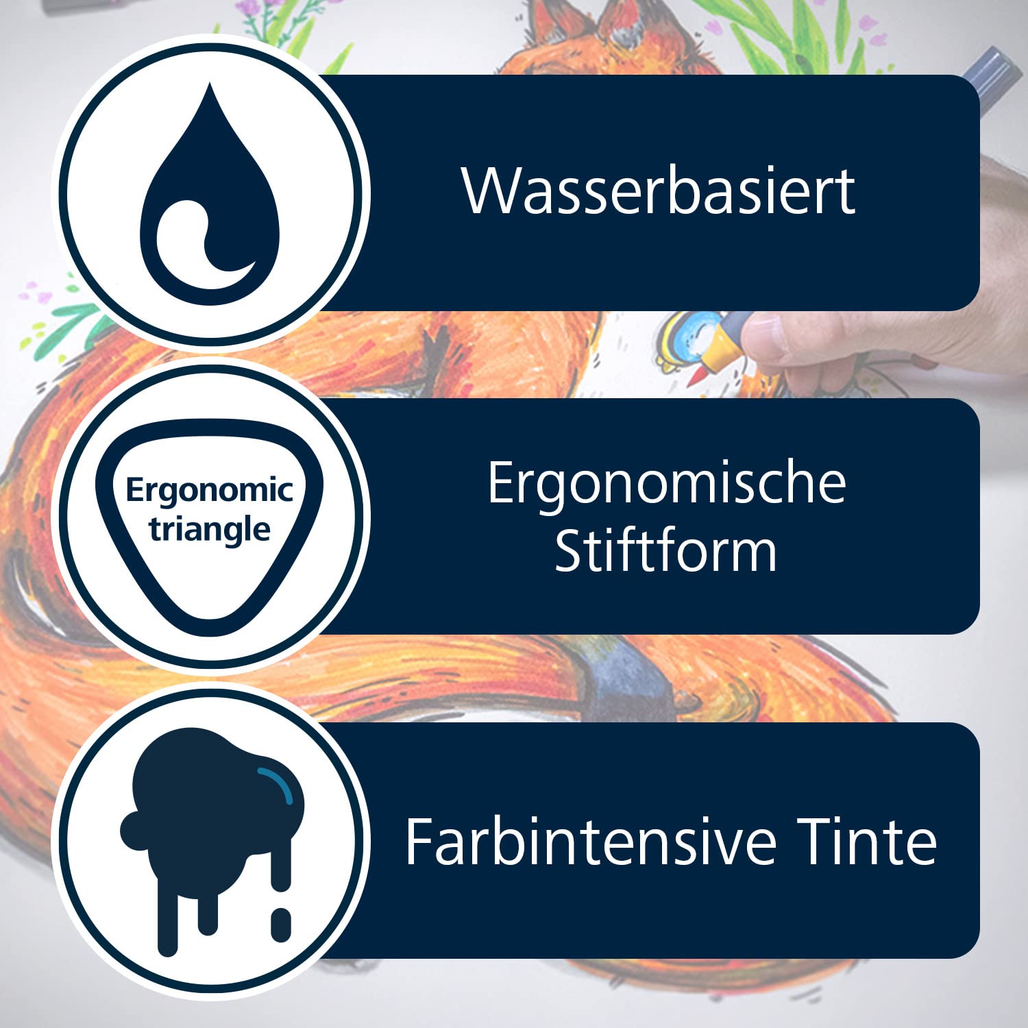 Schneider 040 Paint-It Twinmarker Komplettset (Brush Tip & 1,0 mm Rundspitze,farbintensive Tinte auf Wasserbasis,für die Anwendung auf Papier,Stifte aus 92% recyceltem Kunststoff) 72 Teile, mehrfarbig