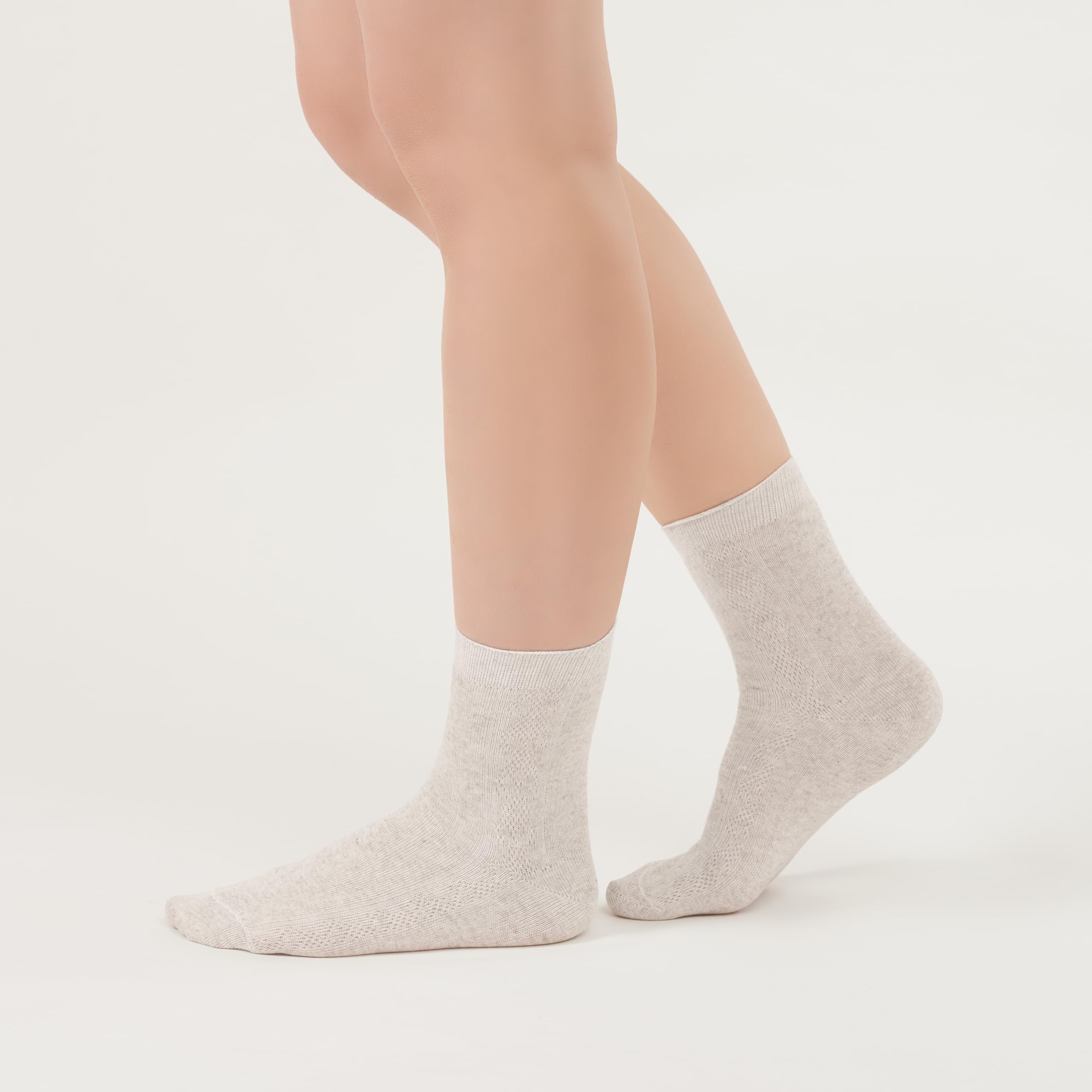 FlaxSox Thin Breathable Organic Linen Socks for Women, Pack of 3 (Medium)