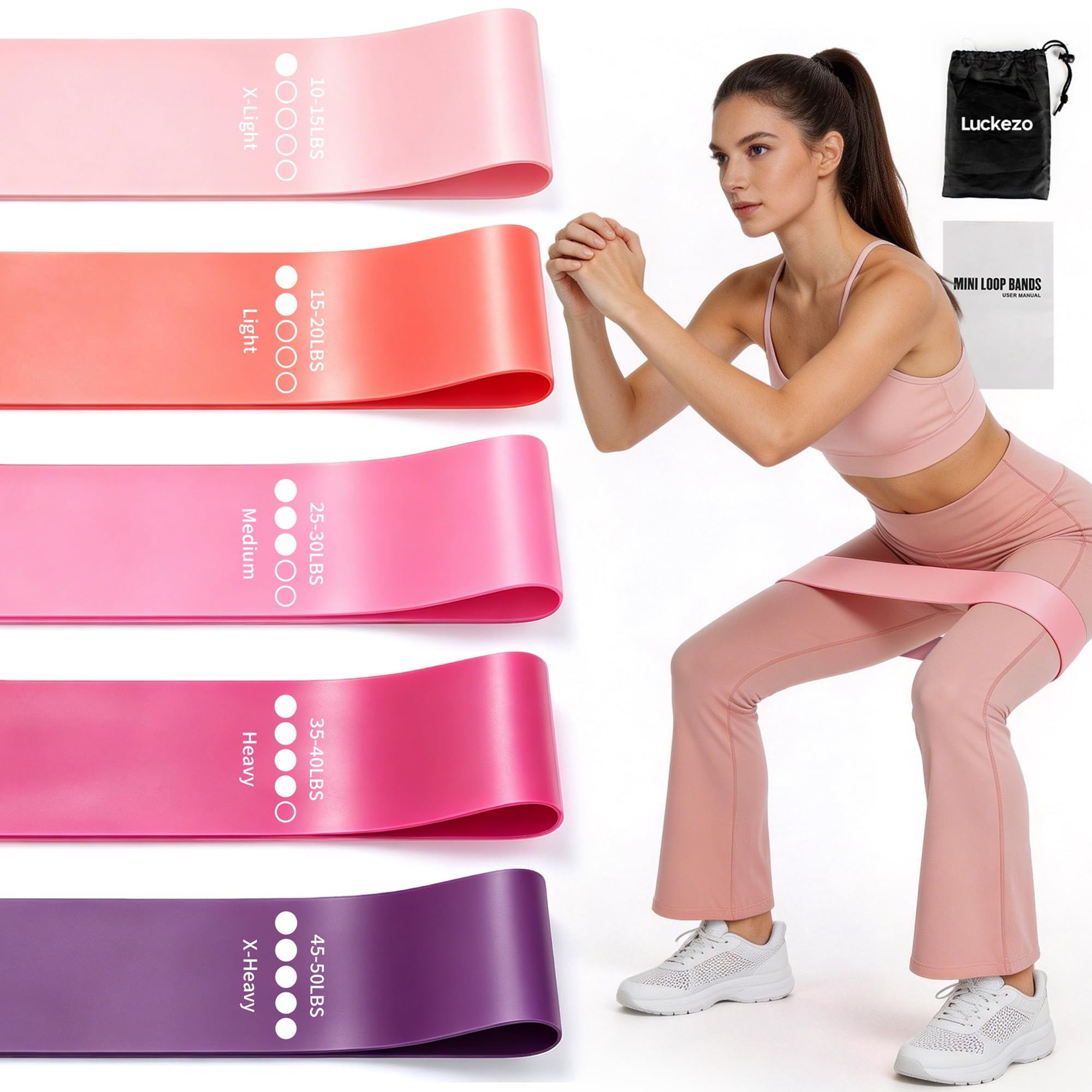 Resistance Bands, Exercise Bands Resistance Bands With 5 Resistance Levels