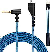 Arctis 3 Audio Cable Cord Replacement for SteelSeries Arctis 7, Arctis 5, Arctis Prime, Arctis Pro Wireless, Arctis Pro Gaming Headset with Dual 3.5mm Plug Headphone Splitte (6.5Ft/2M)