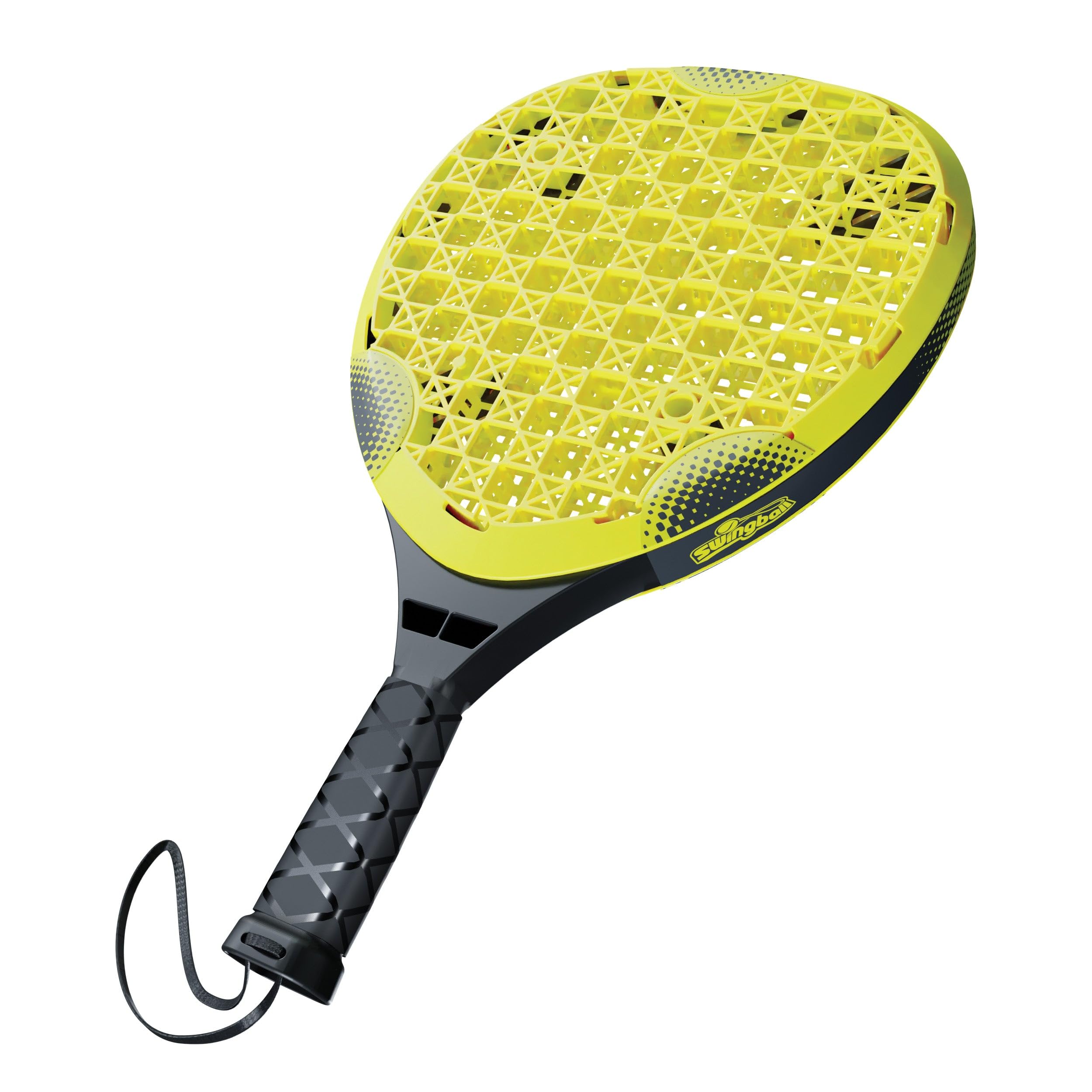 Swingball Pro Reflex Tennis Trainer – Raquette Power Padel + Balle Réelle sur Cordon – Entraîneur Autonome Toute Surface – pour Enfant et Adulte – Idéal Jardin ou Terrasse – Dès 6 Ans