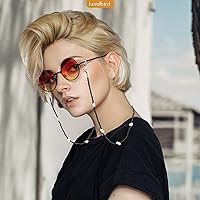 Vista 2 de humlbird Cadena de gafas de sol con cuentas de cristal curativo con perlas para mujer
