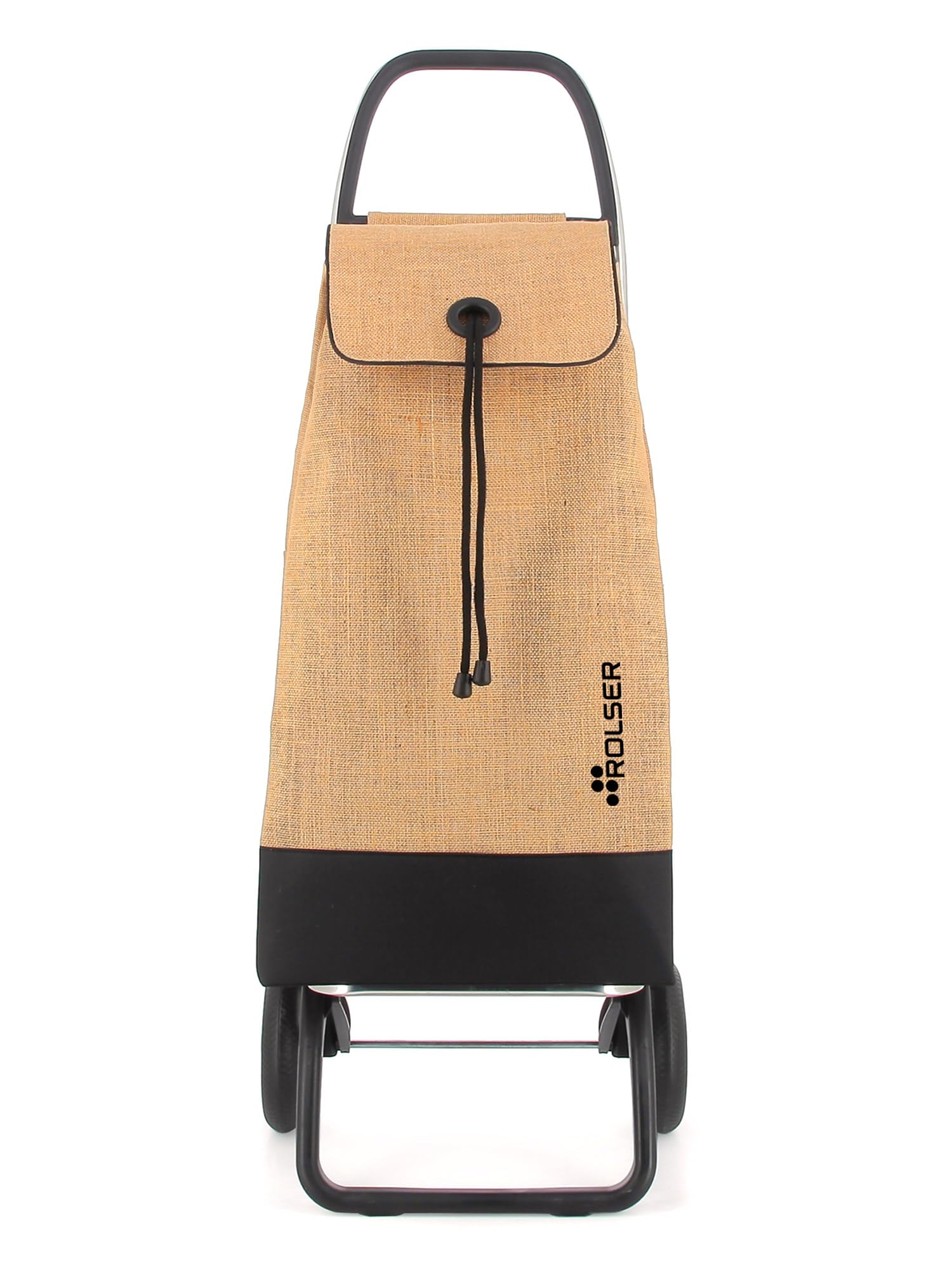 Carrello Portaspesa Rolser I-Max Yute Bi 2 ruote - Natural Nero