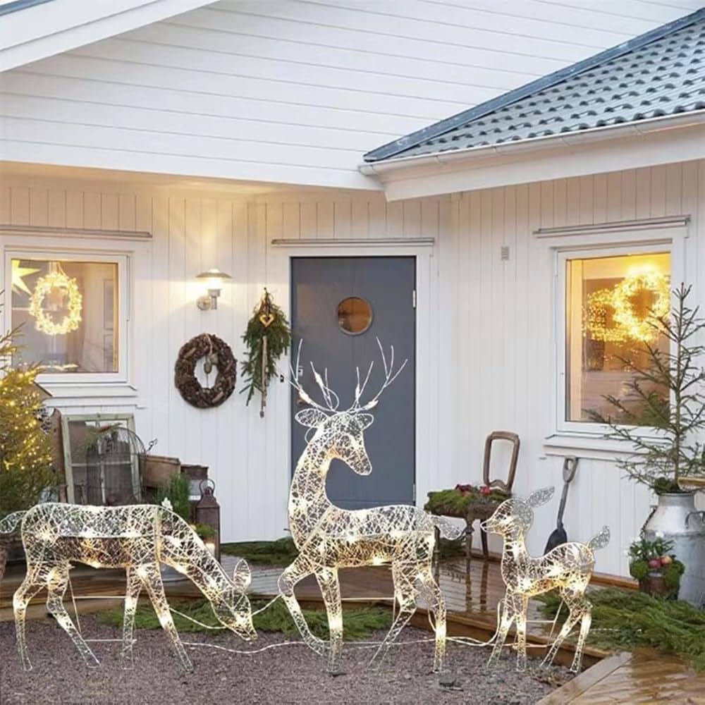 トナカイ　クリスマス　ツリー　ライト　イルミネーション　置物　装飾 楽天市場】【当選確率1/2抽選で最大100%ポイントバック25日限定