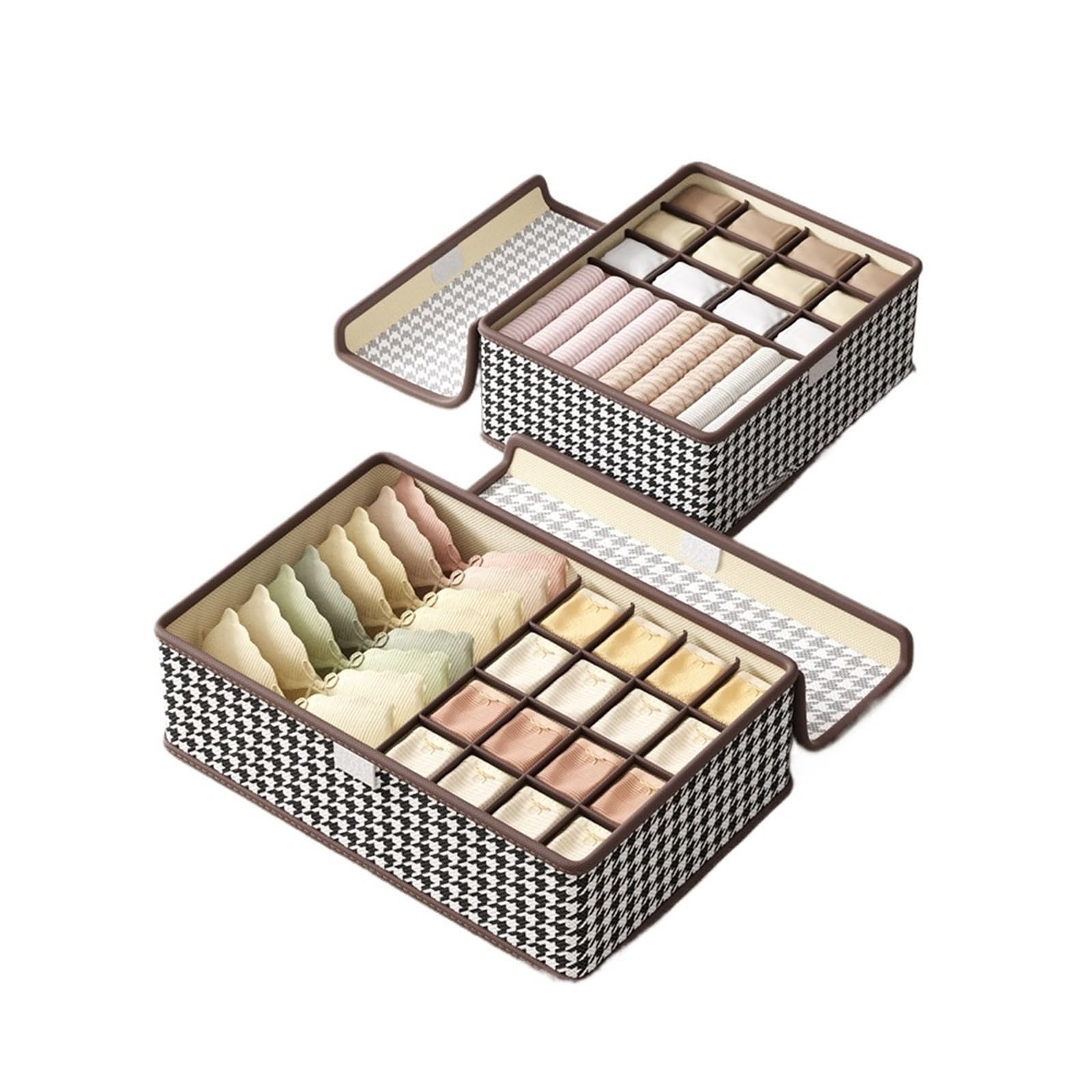 YDYAENIO Underwear Drawer Organiser 1PC Underwear Socks Organizer Box Drawer Divider underwear organiser boxes for wardrobes(S)