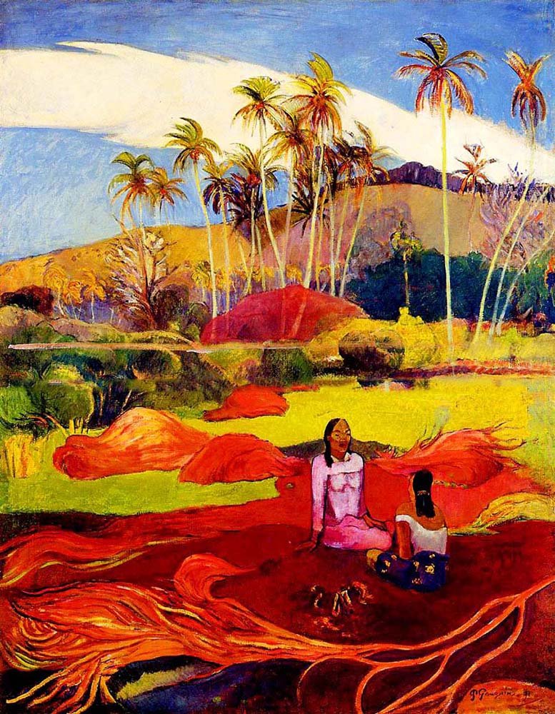 Amazon.com: Home Comforts Paul Gauguin - Tahitian Women Under The