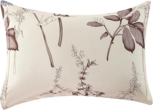 Miniatura 5 de Marina Decoration Juego de edredón de 3 piezas para decoración del hogar, ultra suave, esponjoso, plumón de ganso, estampado de base de crisantemo