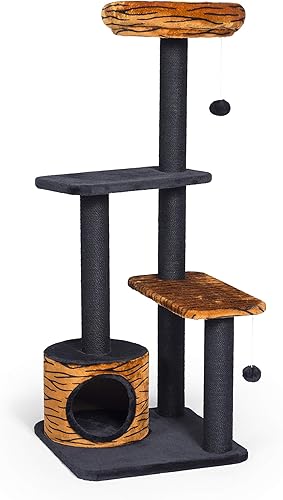 prevue Pet, potencia de Kitty Paws Tiger Tower 24" L x 24" W x 48" H 7303