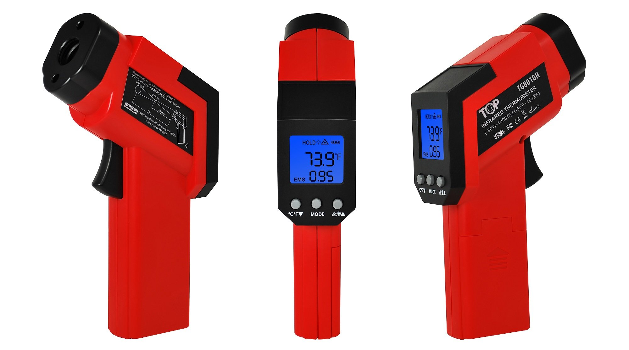 Buy TopG TG8010H 58 to 1832°F (50 to 1000°C) Dual Laser Instantread