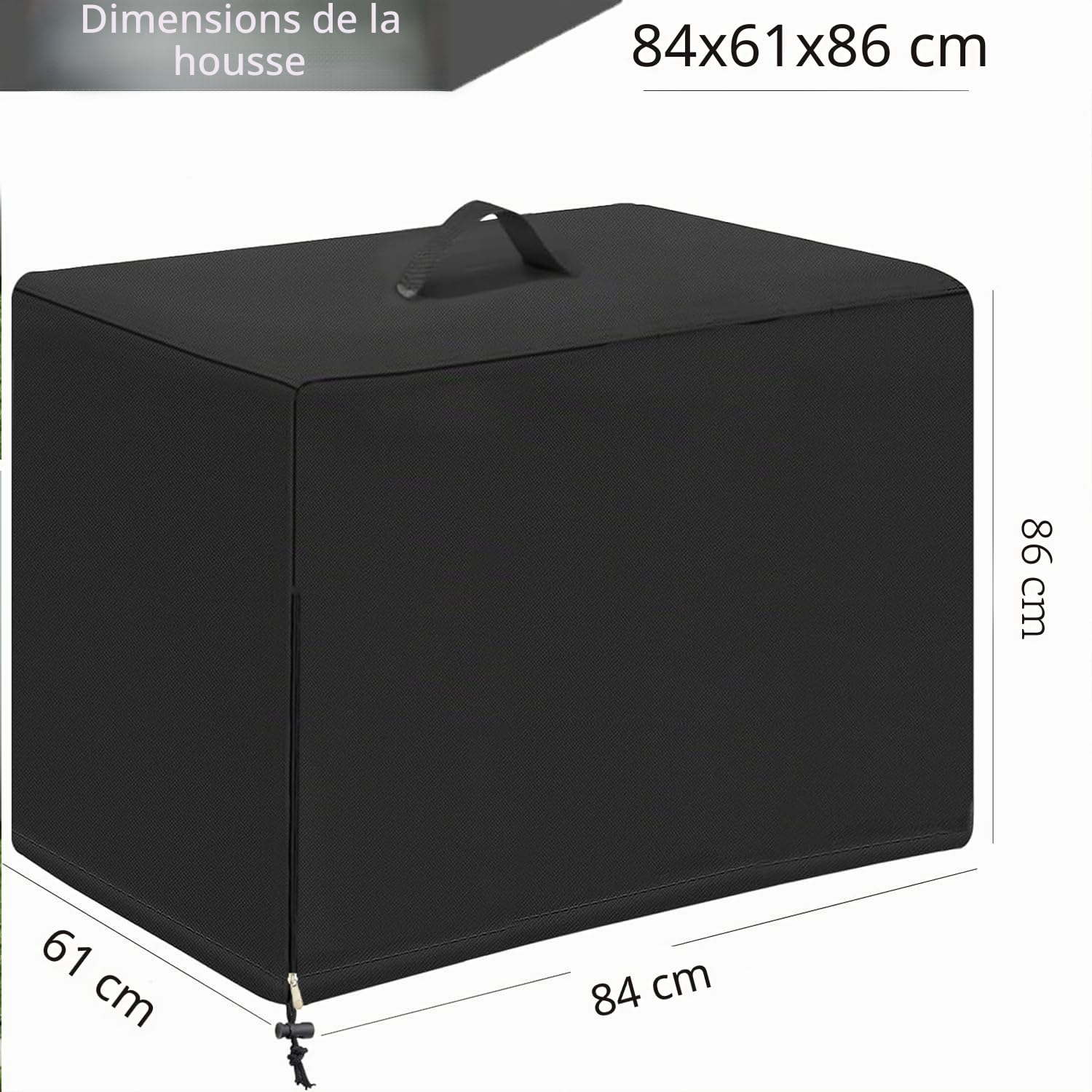 Abri Pompe Piscine Hors Sol 420D Tissu Oxford Étanche Caisson Phonique