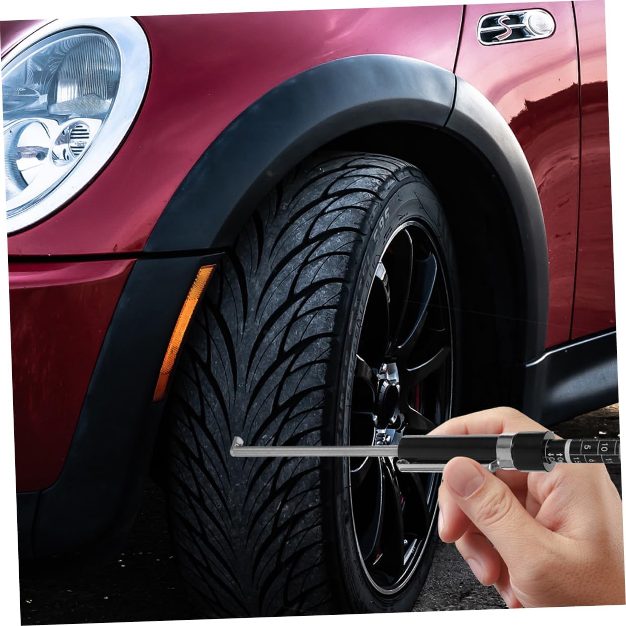 Unomor Complete Brake Pad Measurement Kit Pcs Brake Pad Gauge for Precise Wear Assessment