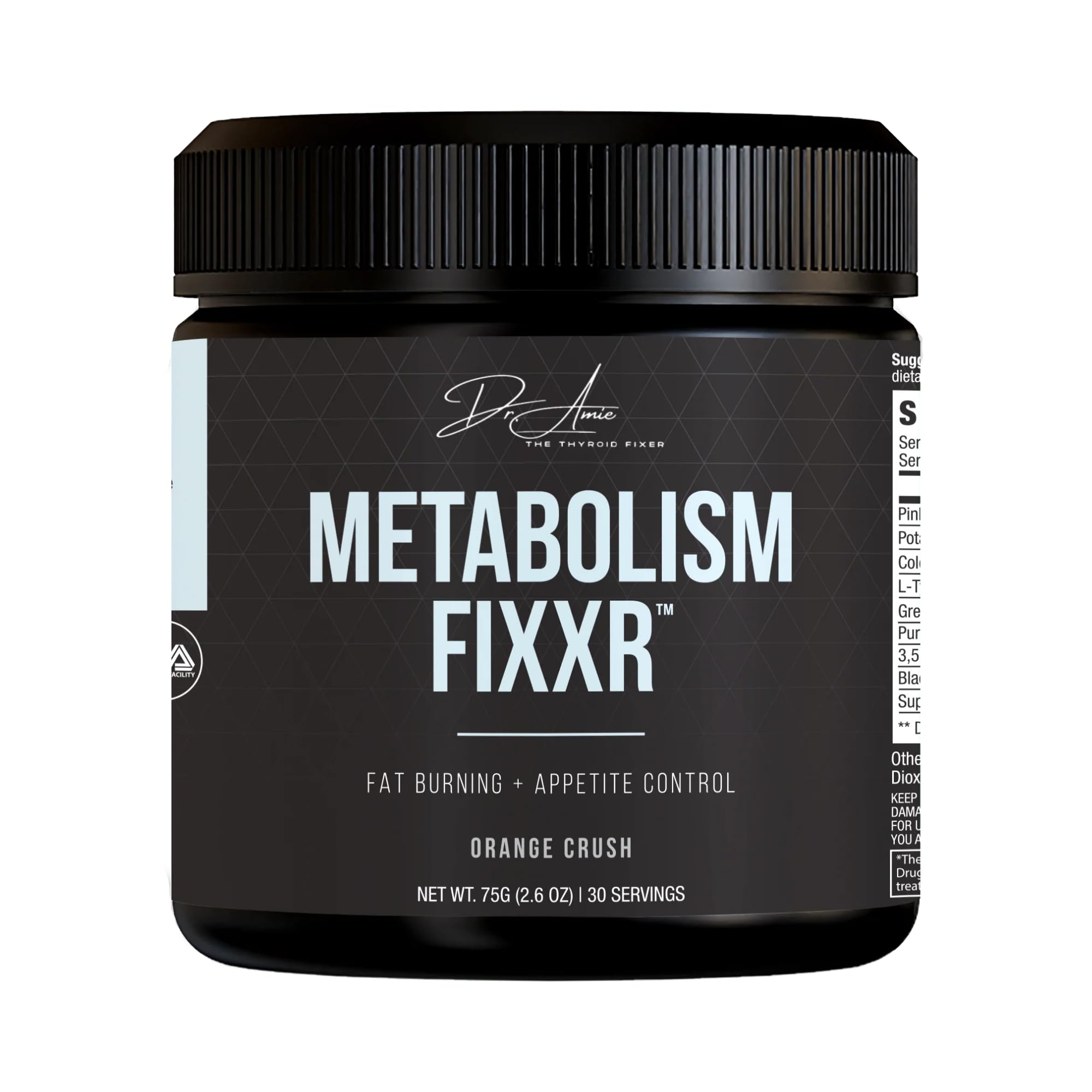 Fixxr Metabolism Support by Dr. Amie | Orange Crush Flavor | 30 Servings