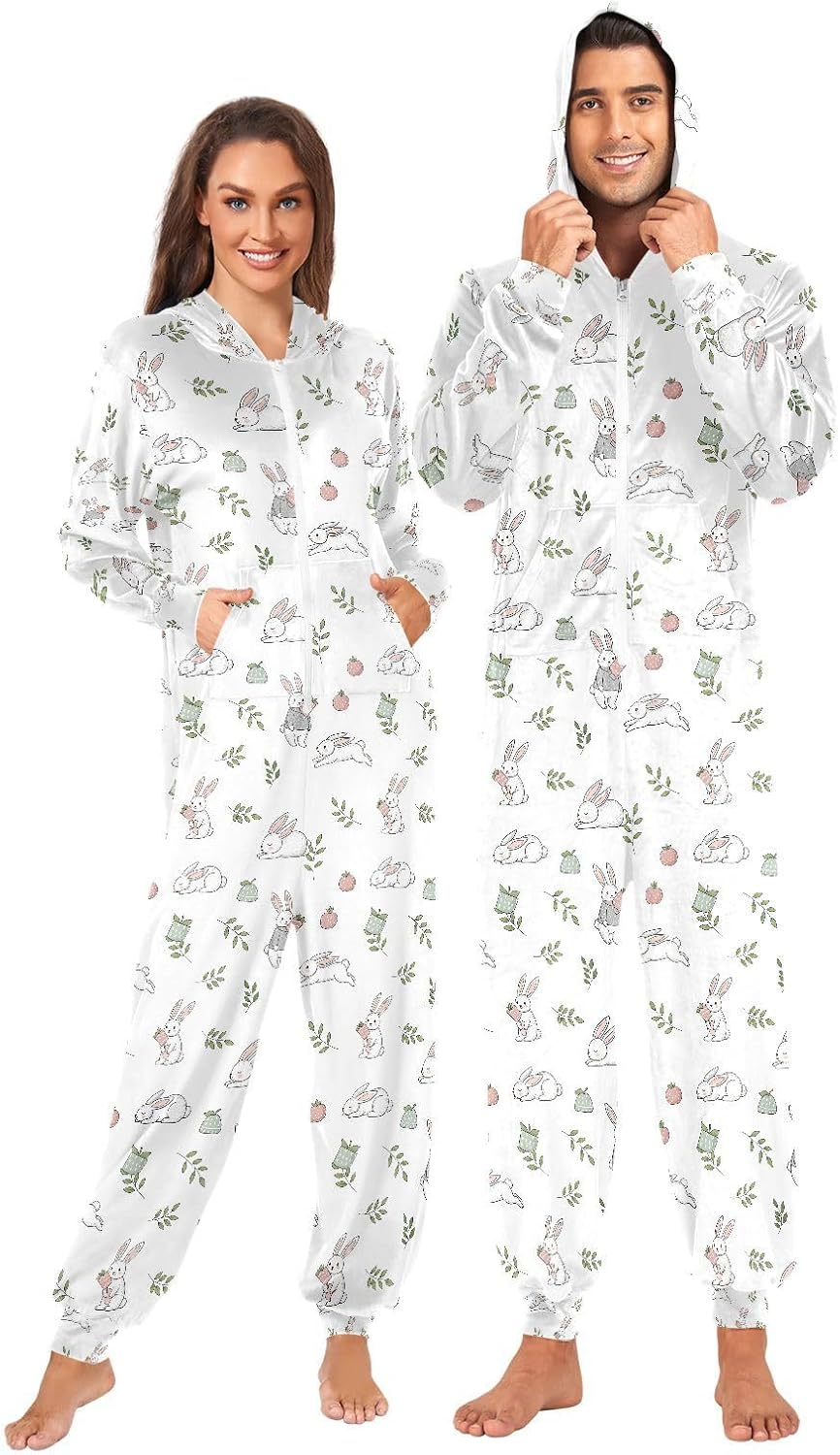 QUGRL Onesies Adult Pajamas Costume for Women Men Unisex Cosplay Sleepwear Homewear Suit Winter S-XL