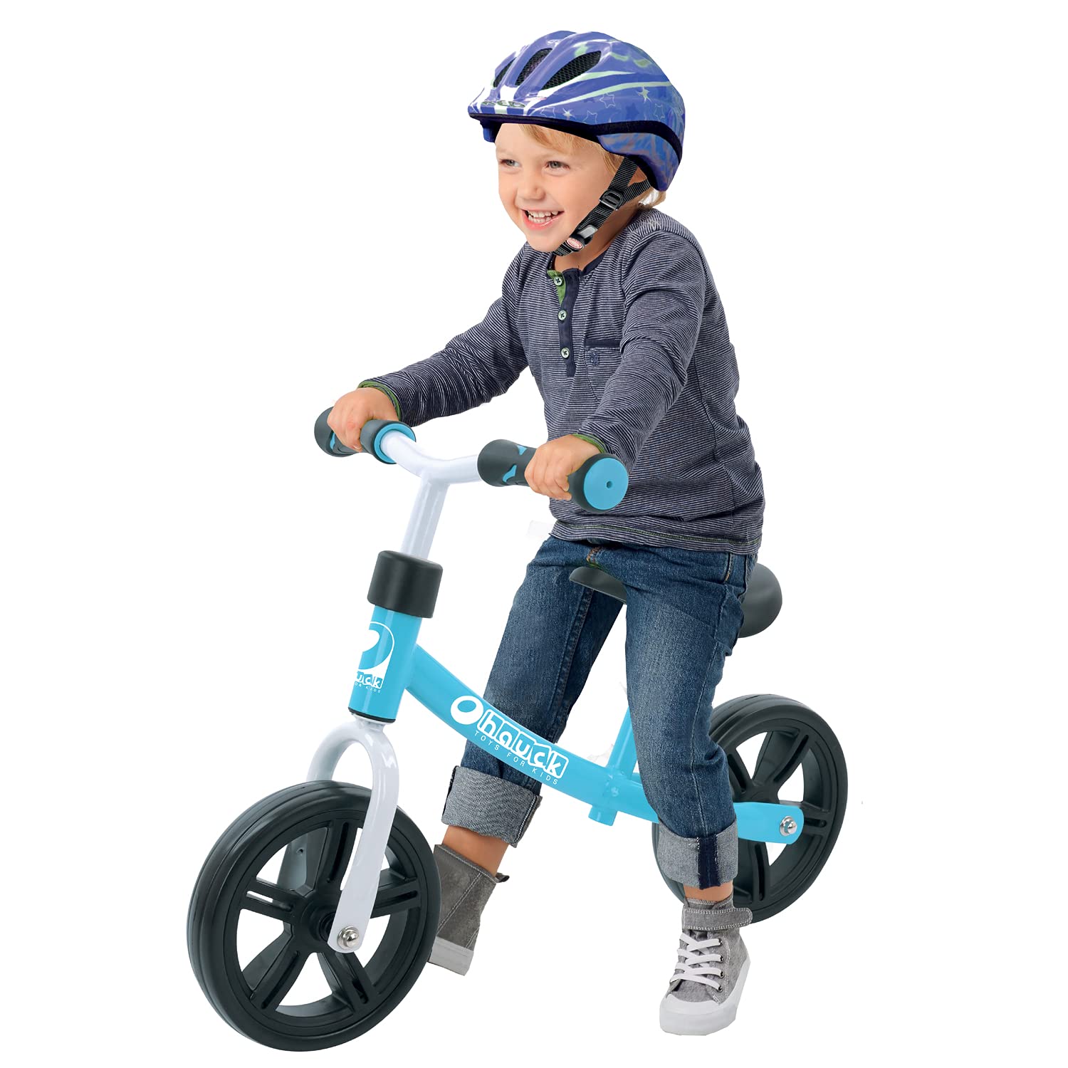 Hauck rowerek biegowy dla dzieci Eco Rider, od 2 lat, regulowana wysokość, obciążenie do 20 kg, Niebieski