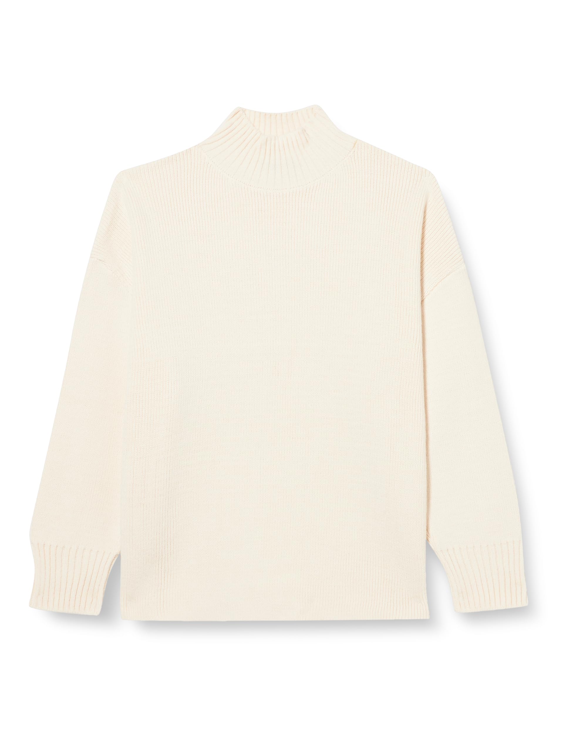 TRENDYOL Women's Damen Gerade Lange Ärmel Plus Size Sweater, Ecru, L