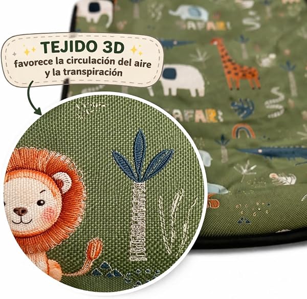 Colchoneta Silla de Paseo Universal Transpirable 3D para Bebé – Funda Carrito Verano Antisudor, Cojín Acolchado Silleta, Compatible con Cochecito, Ligera, Lavable – Danielstore - 1