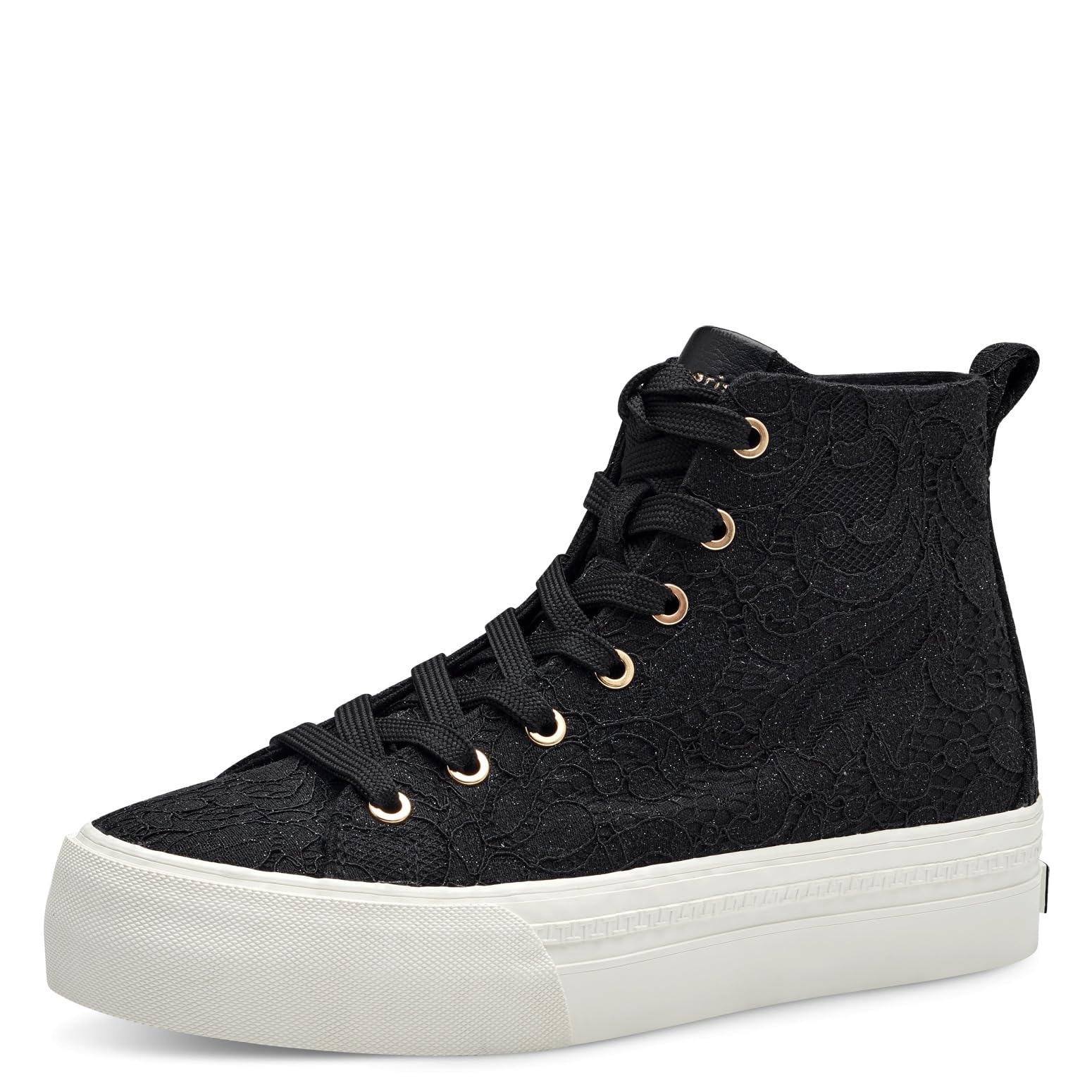 Tamaris Women's 1-25204-42 Trainers, Black Macramee, 5 UK
