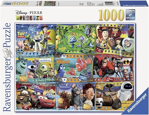 Vista 2 de Rompecabezas Ravensburger Disney Pixar: películas Disney-Pixar (1000-Piezas)
