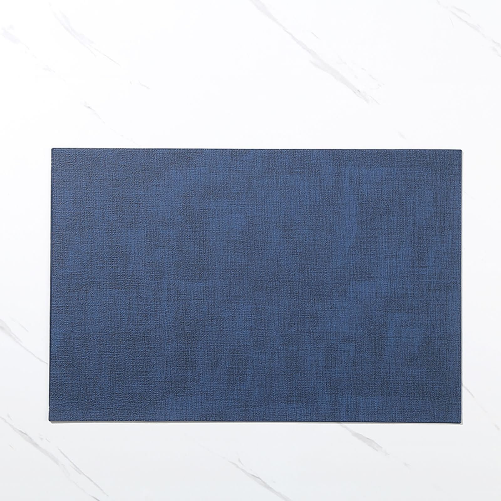 Set de table PU bleu marine anti-tache et imperméable pour protéger les tables des rayures