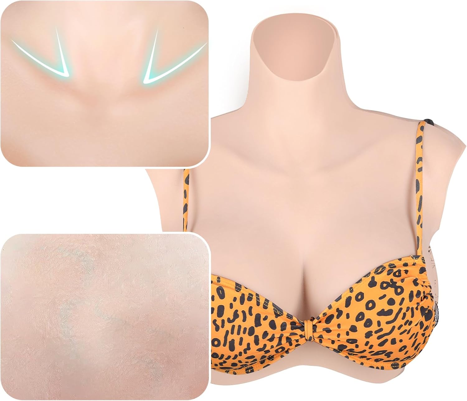 Faux Sein-s Silicone - Travesti Prothese Mammaire Silicone Fausse Poitrine Pour Homme Femmes