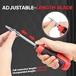 13 in 1 Adjustable Multi Screwdriver Set Multitool with Torx Security Flat Head Phillips Hex Square and 1/4 Inch Nut Driver for Home Repair and DIY Projects (13 in 1 Screwdriver Set)