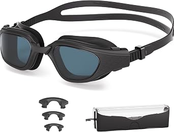 Swim Goggles Adult, Swimming Goggles with Anti-Fog & Leakproof, Anti-UV, Wide View, Pool Goggles for Men Women Youth