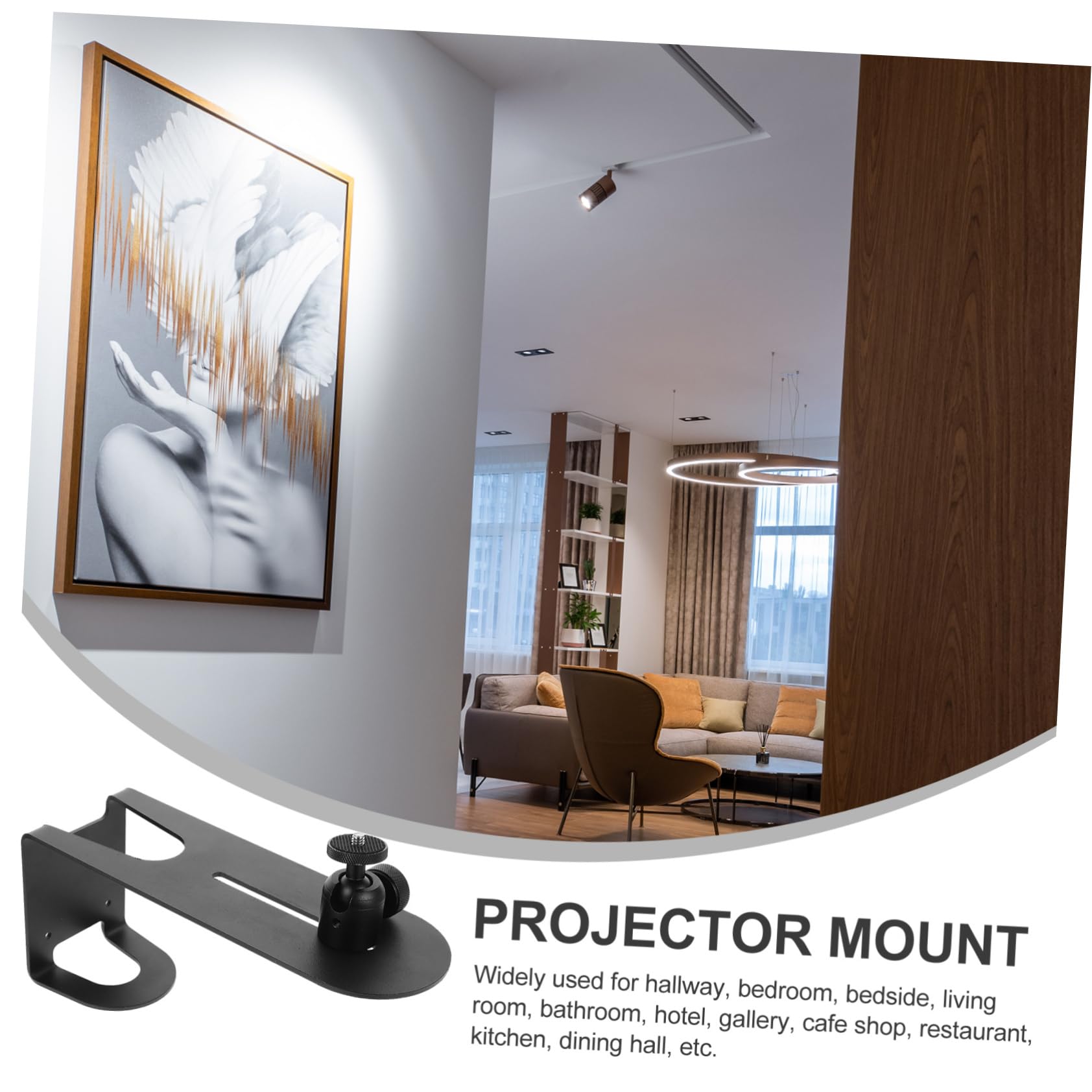 Hemobllo Soporte De Pared para Proyector Ajustable Grados Soporte para Mini Proyector Montaje De Pared para Salas De Cine Casa