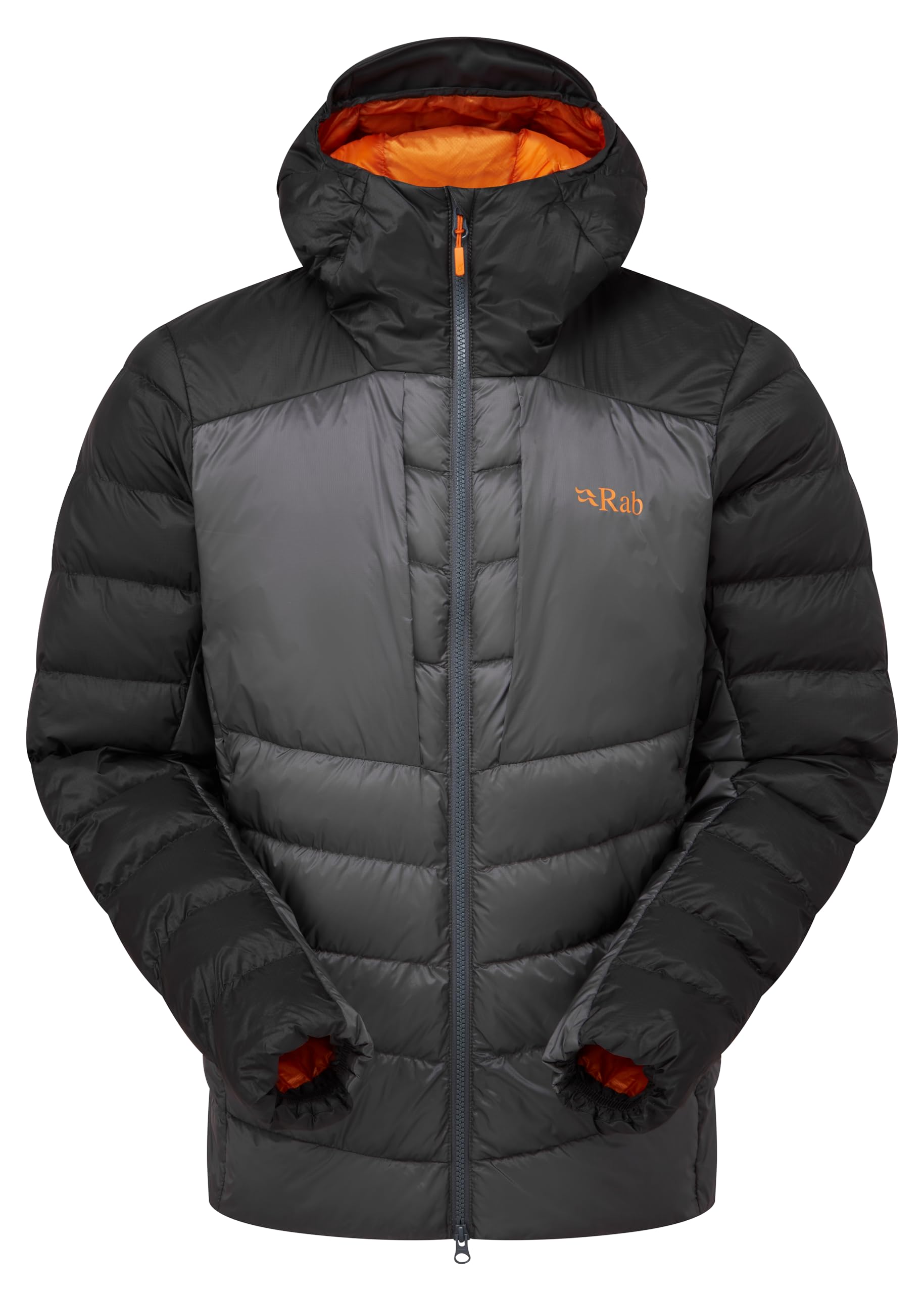 Rab Men's Anthracite/Graphene ’S Cirrus Ultra Jacket - Lightweight Insulated Hooded Coat For Trekking, Climbing, & Skiing - Small