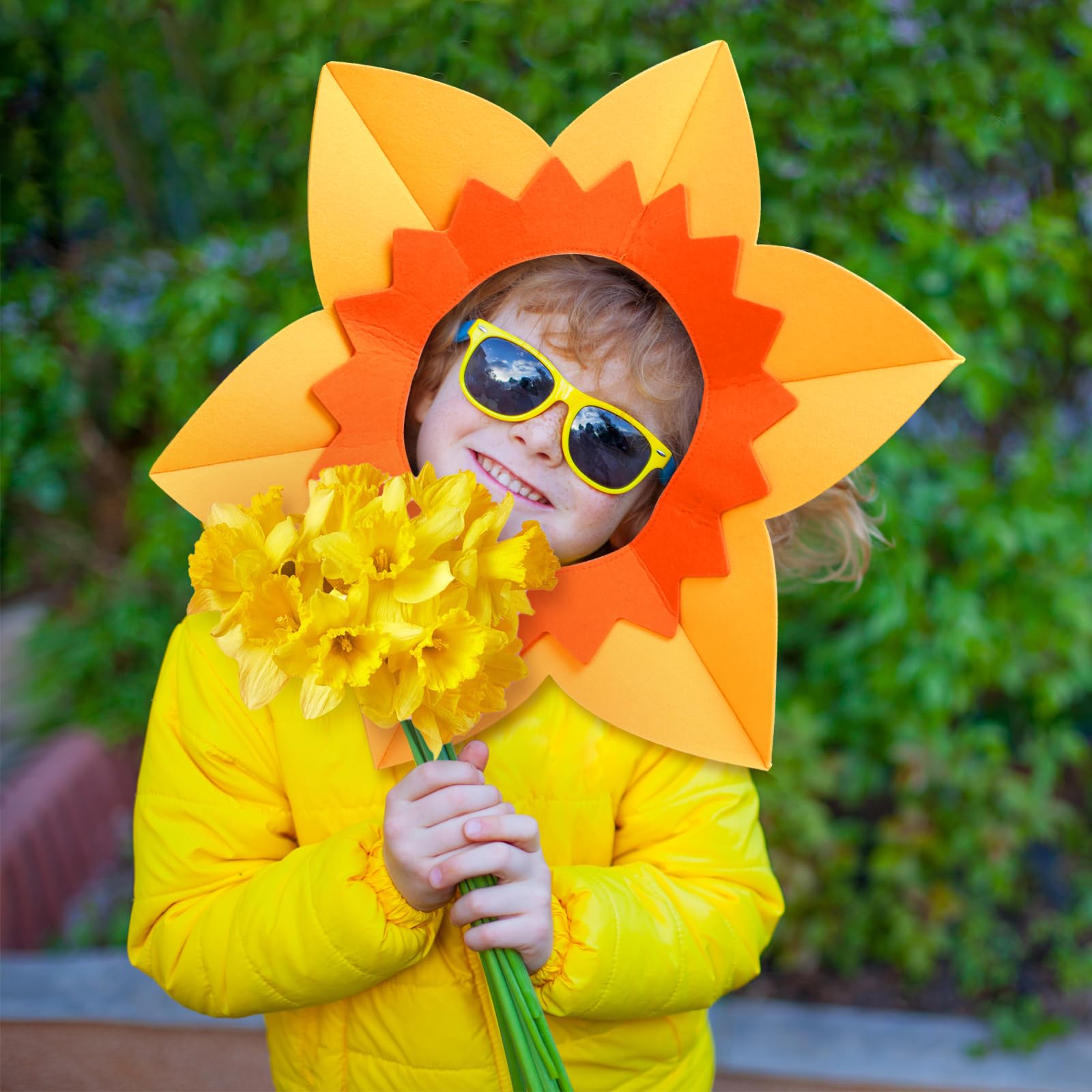 Landifor Welsh Daffodil Hat Yellow Felt Daffodil Hat St Davids Day Fancy Dress Wales National Day Rugby Costumes for St. Davids Cymru Day Party Welsh Football Rugby Sporting Events - Image 4