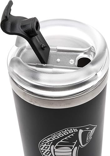 Miniatura 5 de Vaso Shelby de acero inoxidable de doble pared con aislamiento de 24 onzas | Aislamiento al vacío | Se adapta a bebidas calientes o frías | Tapa