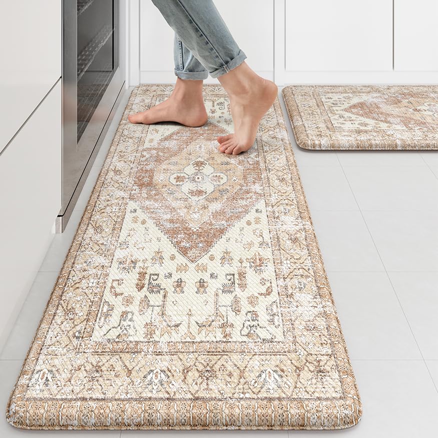 Amazon.com: KIMODE Farmhouse Kitchen Mats,Anti Fatigue Kitchen Rugs ...
