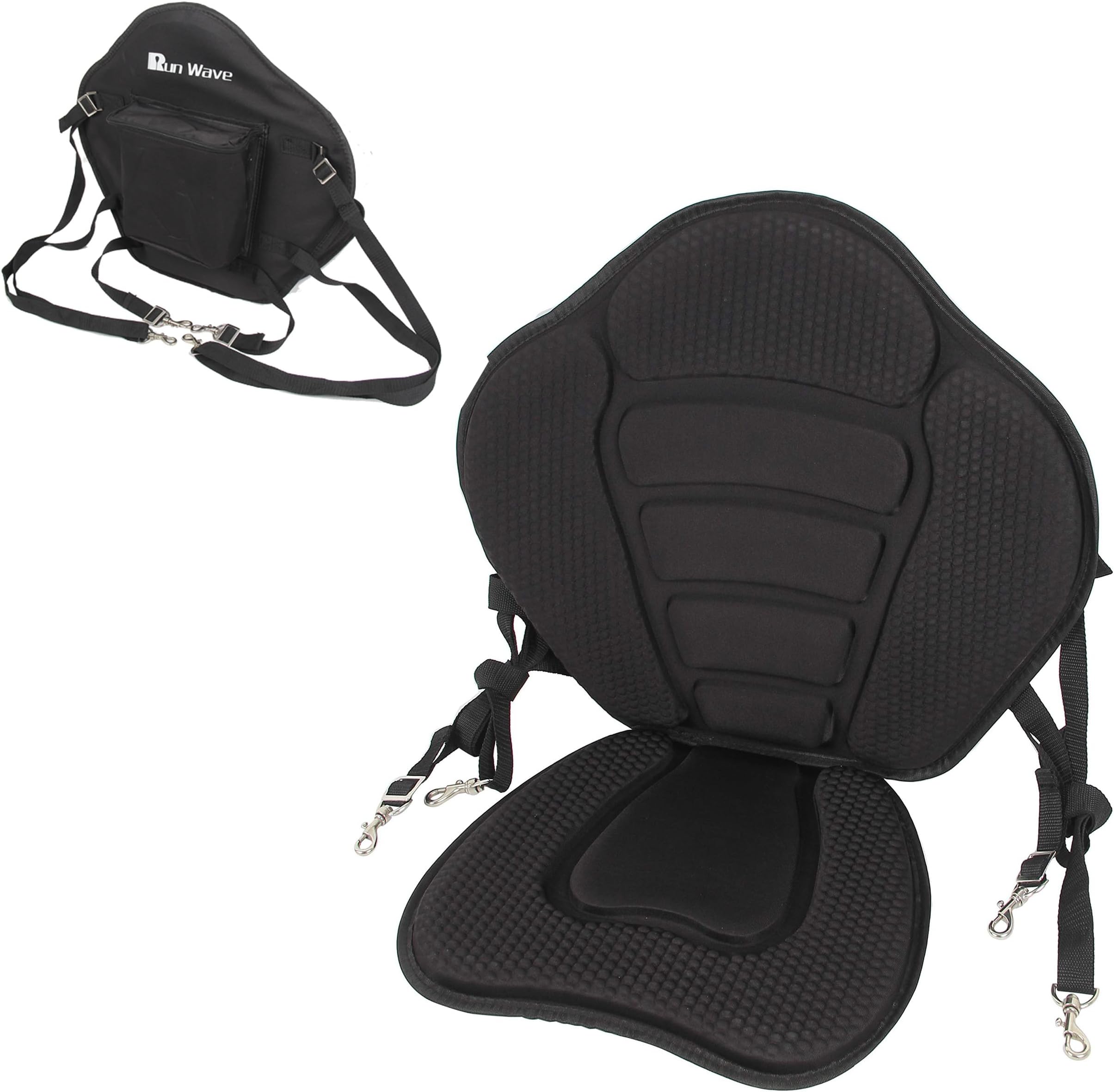 Kayak Seat Luxurious Padded Canoe Sup Adjustable Boat Comfortable Composite Quick Dry Fishing Back Support For Universal Sit