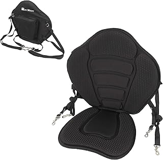 Kayak Seat Luxurious Padded Canoe Sup Adjustable Boat Comfortable Composite Quick Dry Fishing Back Support For Universal Sit