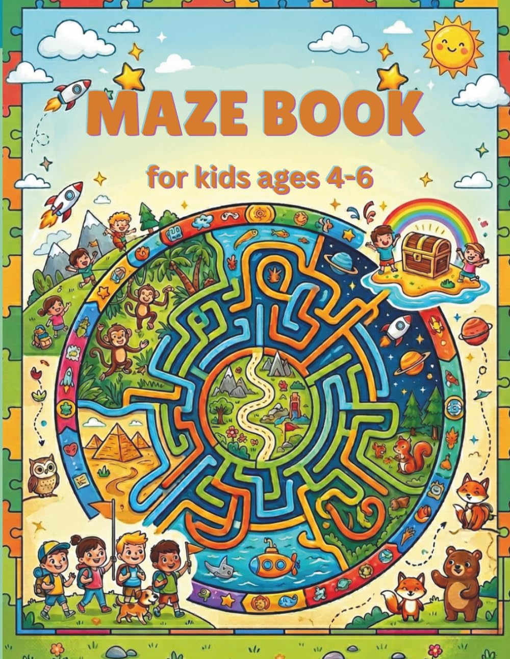 Maze Book for kids ages 4-6: 50 Amazing Mazes for Kids ages 4-6