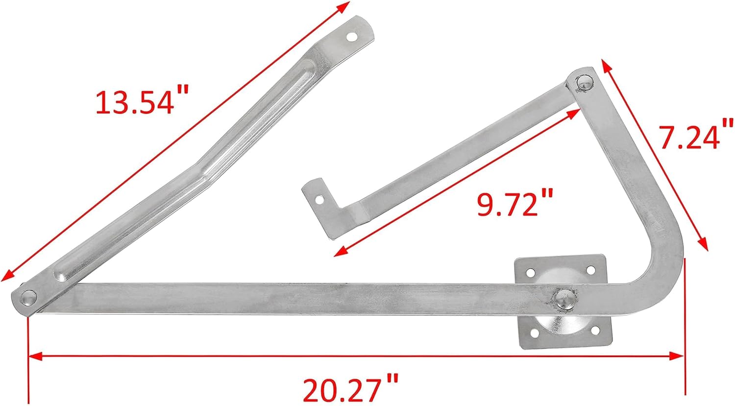 KUAFU 55-2 Attic Ladder Hinge Arms Compatible with Werner MFG After 2010, Thick Zinc Attic Ladders Spreader(Pair)