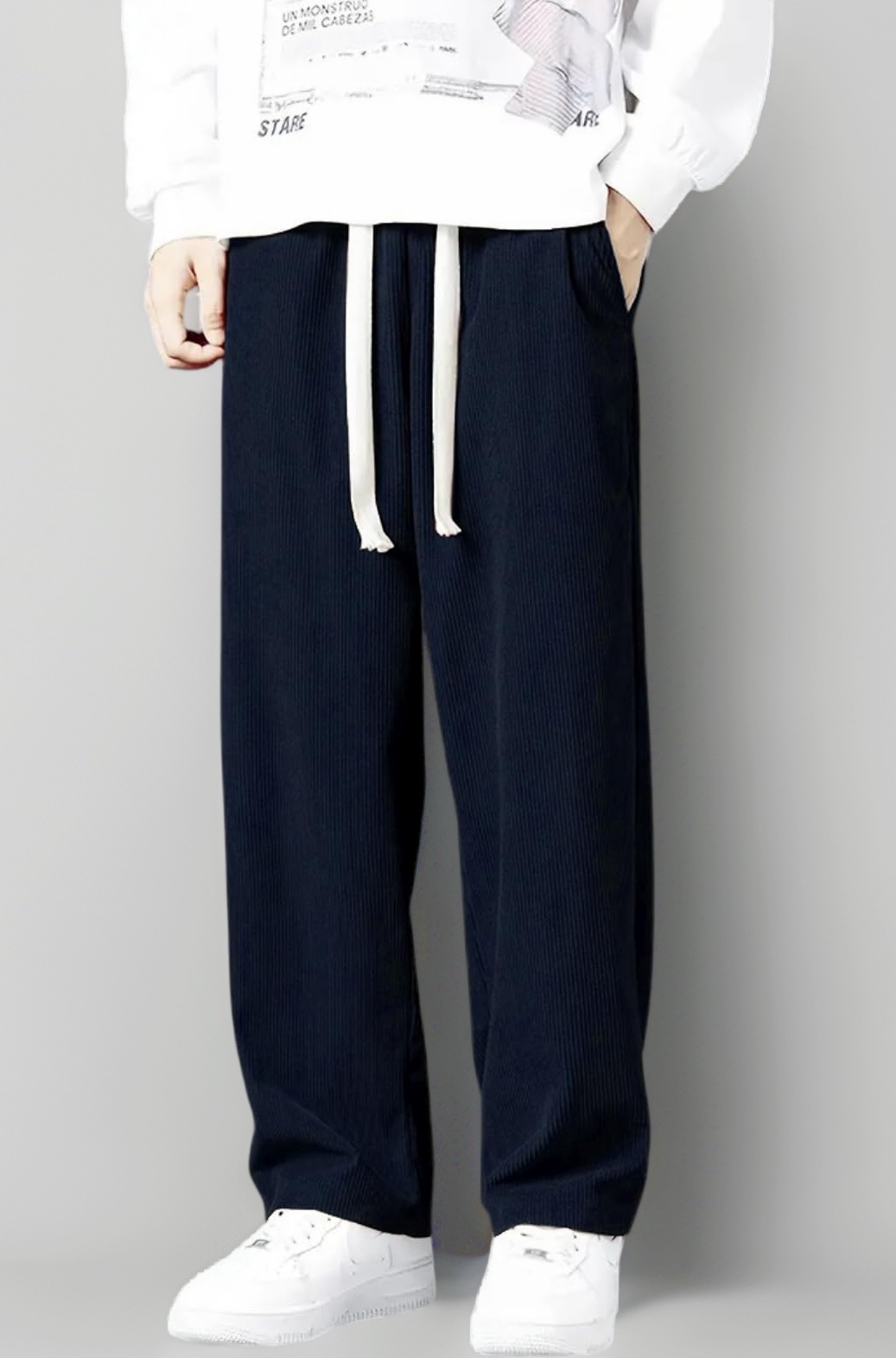 GRECIILOOKS Lycra Track Pants for Men – Stretchable Loose Fit Gym Joggers | Korean Style Workout | Loose Mid Rise Trouser (Available in Plus Size)