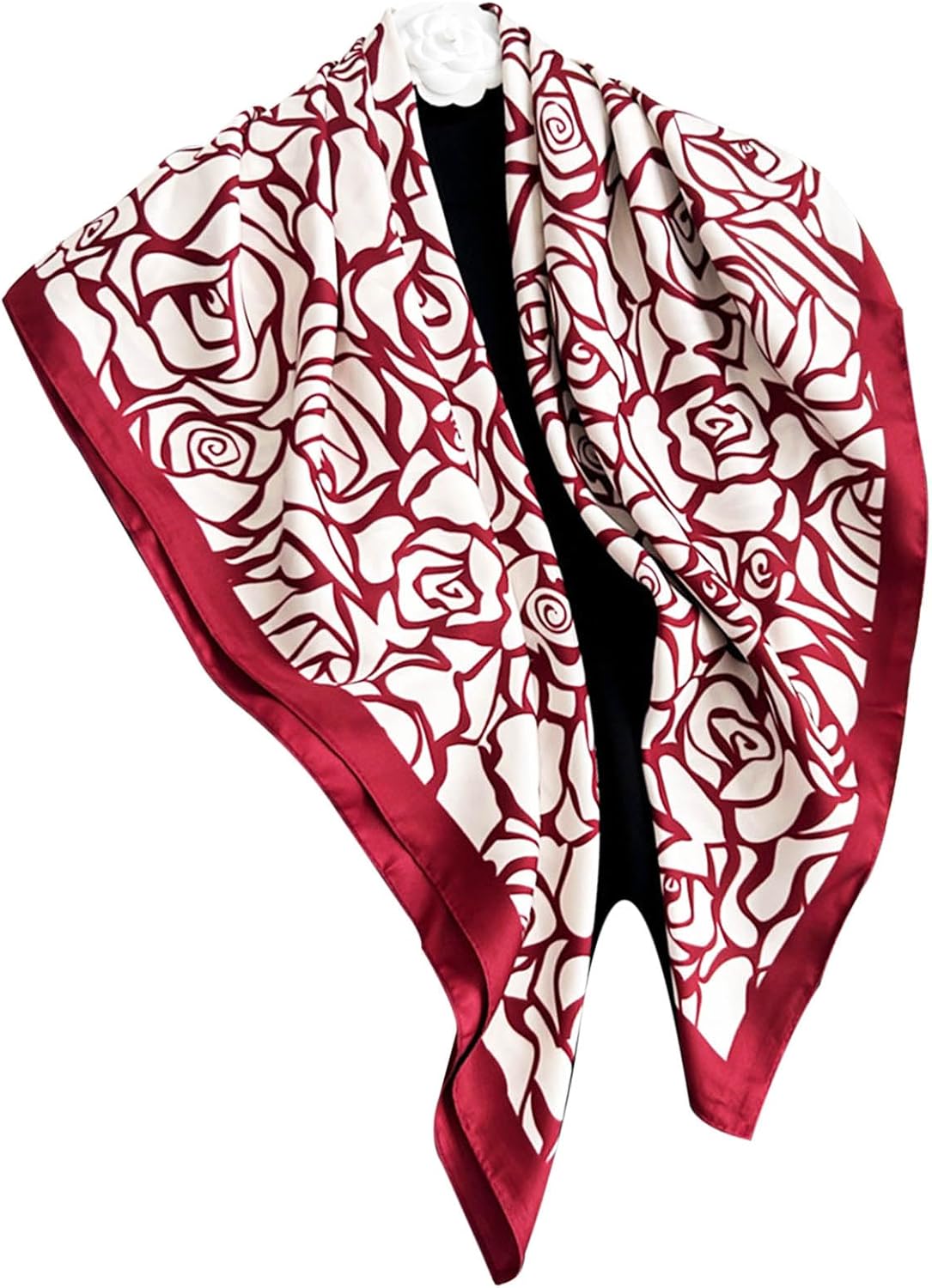 Foulard Léger En Soie Avec Tête De Lion Pour Femme[u15648