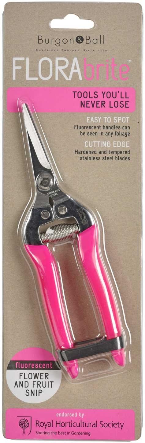 FloraBrite Pink Flower/Fruit Snip By Burgon & Ball